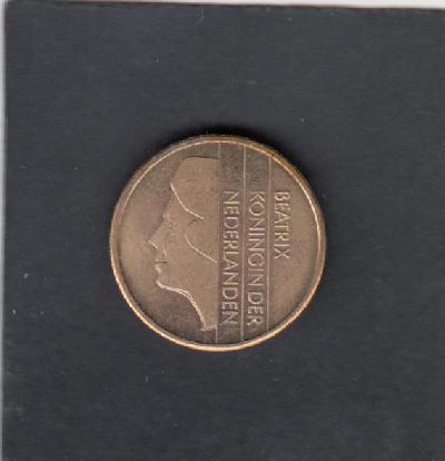 Beschrijving: 5 Gulden Beatrix